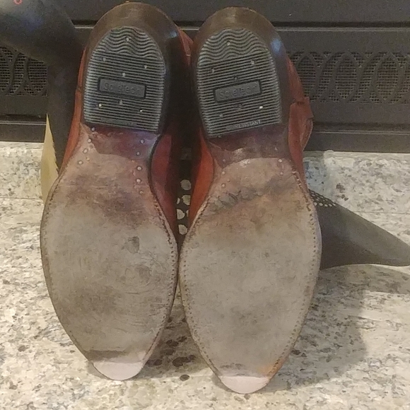 Justin Whiskey Brown Cowboy Boots 9 EE - Picture 4 of 8